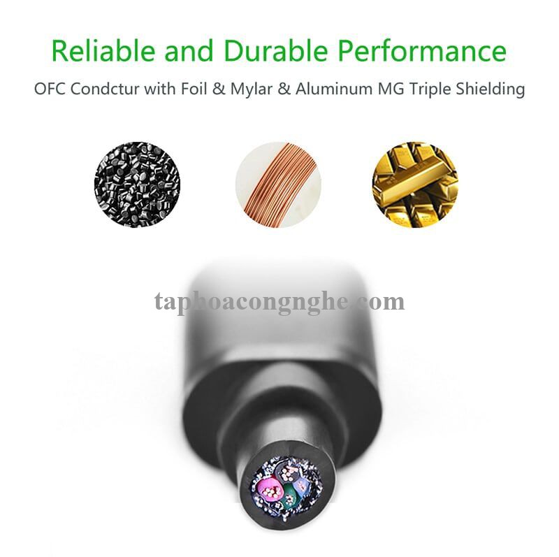 Ugreen 10884 3M màu Trắng Cáp tín hiệu nối dài USB 2.0 lõi thuần đồng US103 30010884